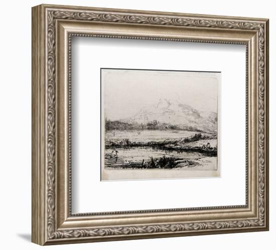 Le Canal aux Cygnes (B235)-Amand Durand-Framed Collectable Print