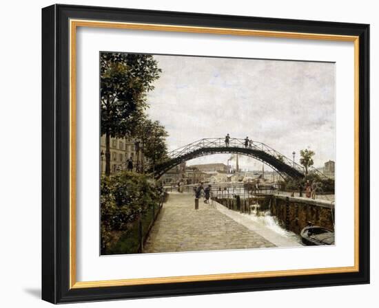 Le canal Saint Martin-François Firmin-Girard-Framed Giclee Print