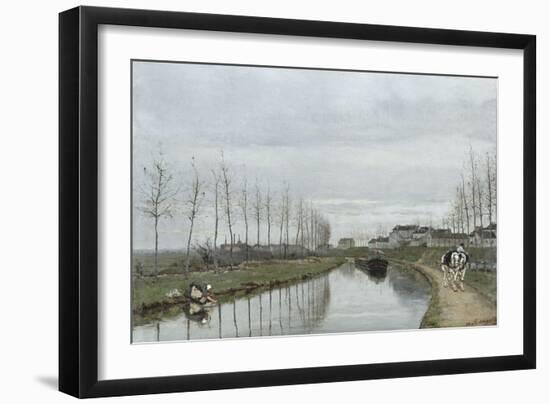 Le canal-Hippolyte Margottet-Framed Giclee Print