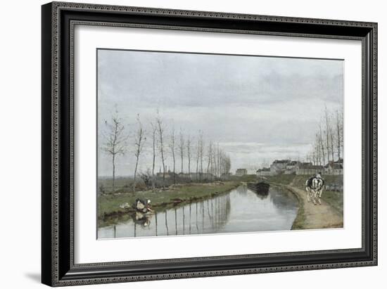 Le canal-Hippolyte Margottet-Framed Giclee Print
