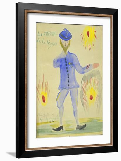 Le Caporal De La Legion, 1916-Guillaume Apollinaire-Framed Giclee Print