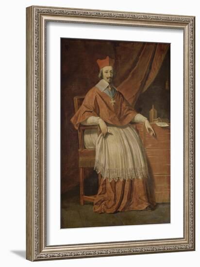 Le cardinal de Richelieu-Philippe De Champaigne-Framed Giclee Print