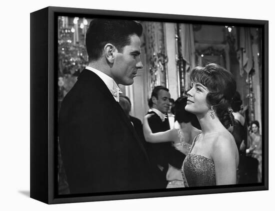 Le Cardinal THE CARDINAL by Otto Preminger with Tom Tryron and Romy Schneider, 1963 (b/w photo)-null-Framed Stretched Canvas