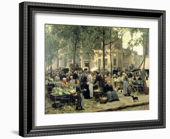 Le Carreau Des Halles, Paris, 1880-Gilbert Victor Gabriel-Framed Giclee Print