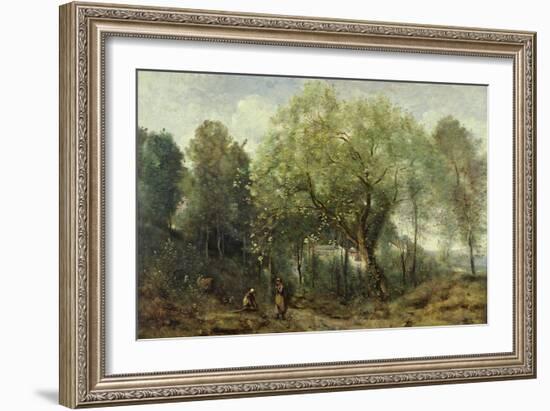 Le Catalpa, Memory of Ville-D'avray, 1869 (Oil on Canvas)-Jean Baptiste Camille Corot-Framed Giclee Print