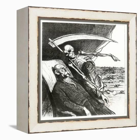 Le Cauchemar De Bismarck: La Mort: 'Merci', Bismarck's Nightmare, 1870-Honore Daumier-Framed Premier Image Canvas