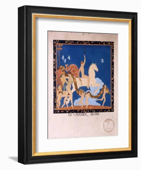 Le Cavalier Blanc, 1912-Georges Barbier-Framed Giclee Print