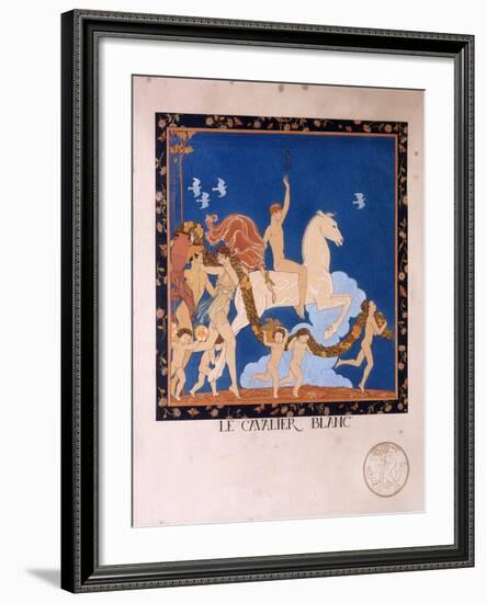 Le Cavalier Blanc, 1912-Georges Barbier-Framed Giclee Print