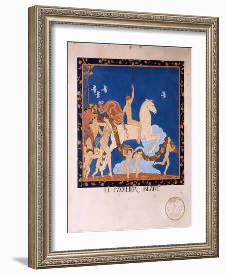 Le Cavalier Blanc, 1912-Georges Barbier-Framed Giclee Print