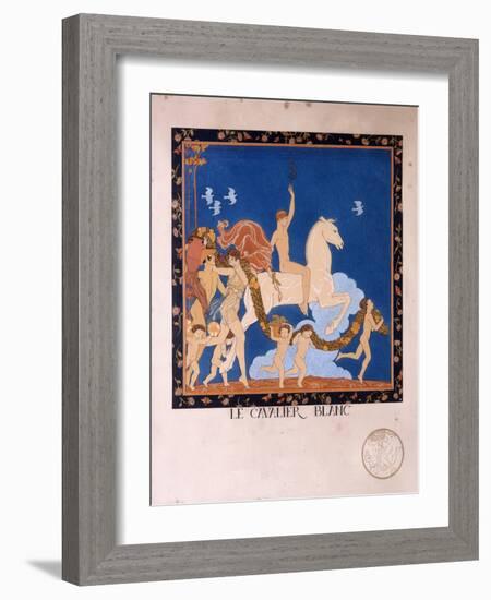 Le Cavalier Blanc, 1912-Georges Barbier-Framed Giclee Print