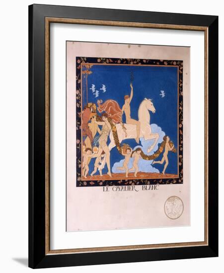 Le Cavalier Blanc, 1912-Georges Barbier-Framed Giclee Print