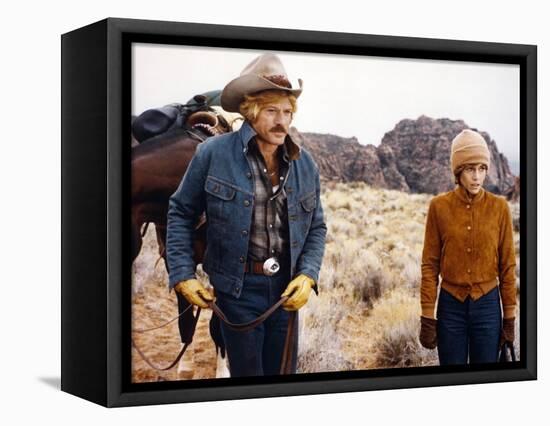 Le Cavalier electrique THE ELECTRIC HORSEMAN by SydneyPollack with Robert Redford and Jane Fonda, 1-null-Framed Stretched Canvas