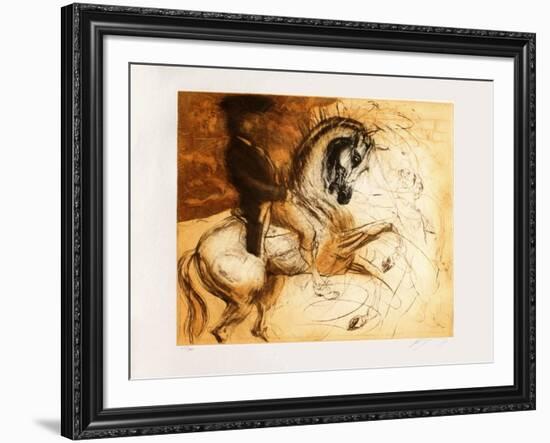 Le cavalier-Jean-marie Guiny-Framed Limited Edition