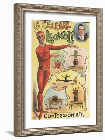 Le célèbre Leonaly, contorsioniste-null-Framed Giclee Print