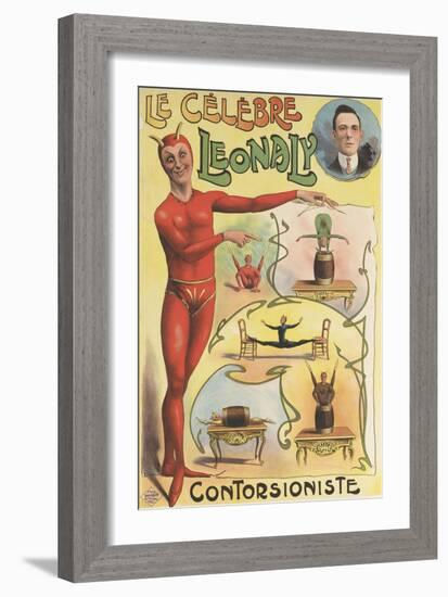 Le célèbre Leonaly, contorsioniste-null-Framed Giclee Print