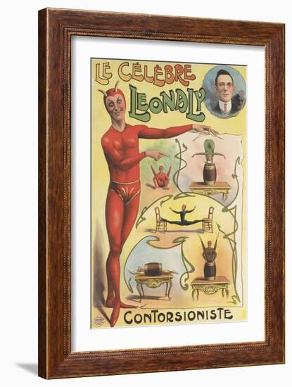 Le célèbre Leonaly, contorsioniste-null-Framed Giclee Print