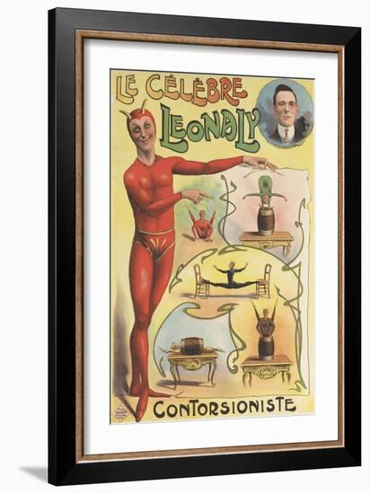 Le célèbre Leonaly, contorsioniste-null-Framed Giclee Print