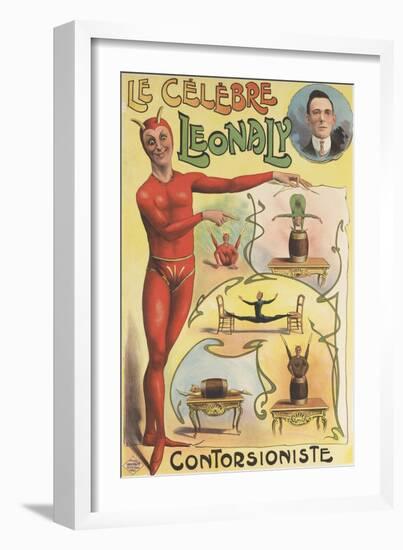 Le célèbre Leonaly, contorsioniste-null-Framed Giclee Print