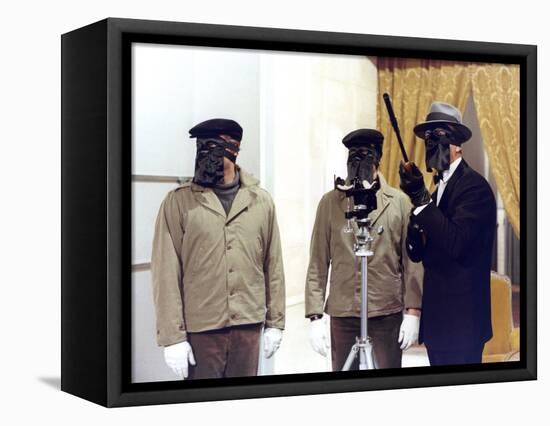 Le Cercle Rouge The red circle by Jean-Pierre Melville with Gian Maria Volonte, Alain Delon and Yve-null-Framed Stretched Canvas
