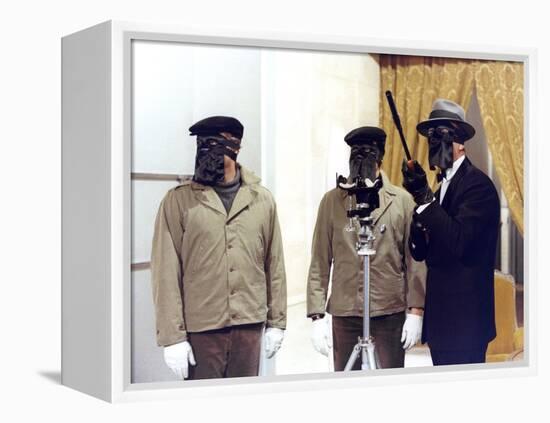 Le Cercle Rouge The red circle by Jean-Pierre Melville with Gian Maria Volonte, Alain Delon and Yve-null-Framed Stretched Canvas