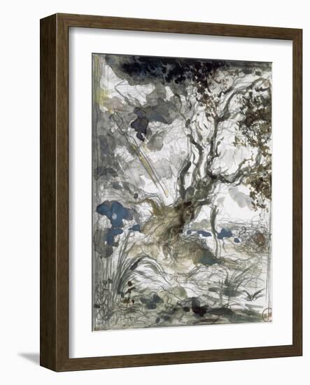 Le ch? et le roseau-Gustave Moreau-Framed Giclee Print