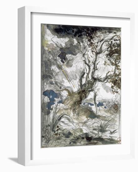 Le ch? et le roseau-Gustave Moreau-Framed Giclee Print