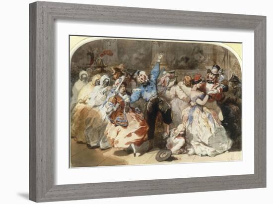 Le Chahut au Bal de l'Opera, 1851-Eugene Lami-Framed Giclee Print