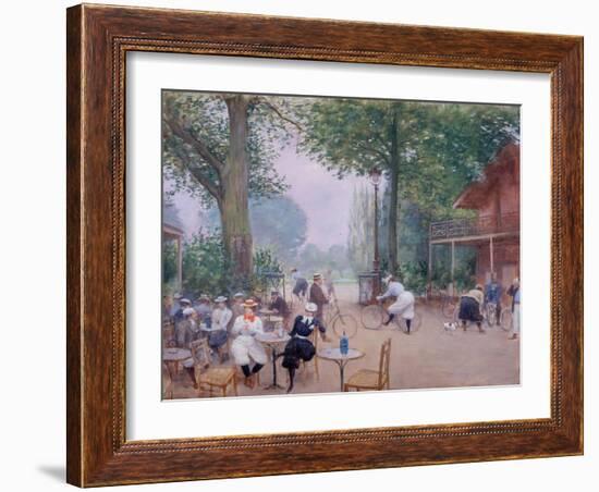 Le Châlet du cycle au Bois de Boulogne-Jean Béraud-Framed Giclee Print