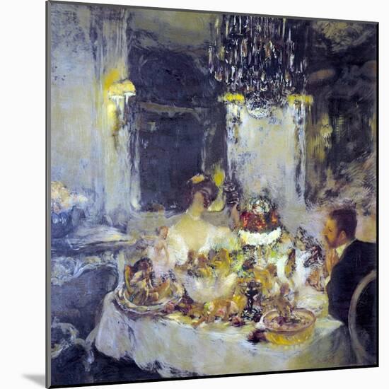 Le champagne-Gaston La Touche-Mounted Giclee Print