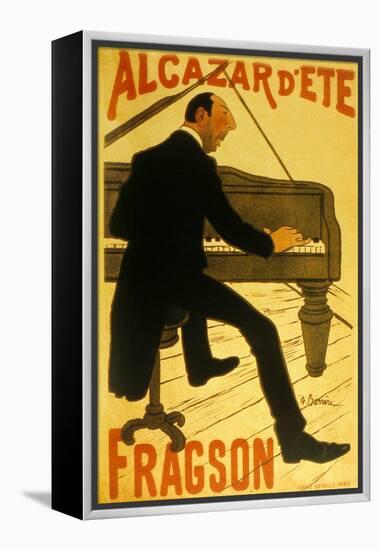 Le Chanteur De Music Hall H. Fragson Au Cabaret Alcazar D Ete-null-Framed Stretched Canvas