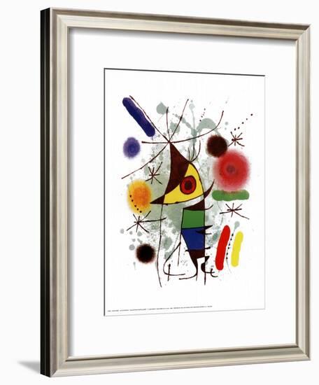 Le Chanteur-Joan Miro-Framed Art Print