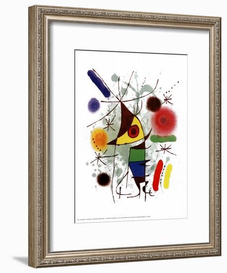 Le Chanteur-Joan Miro-Framed Art Print