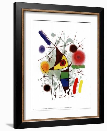 Le Chanteur-Joan Miro-Framed Art Print