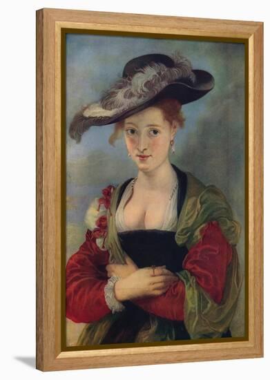 'Le Chapeau De Paille', c1622-1625, (c1915)-Peter Paul Rubens-Framed Premier Image Canvas