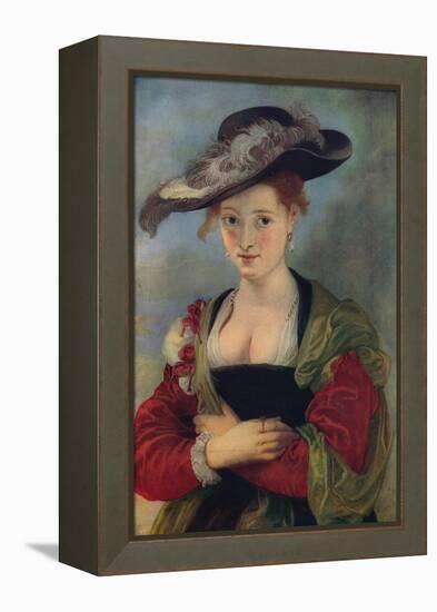 'Le Chapeau De Paille', c1622-1625, (c1915)-Peter Paul Rubens-Framed Premier Image Canvas