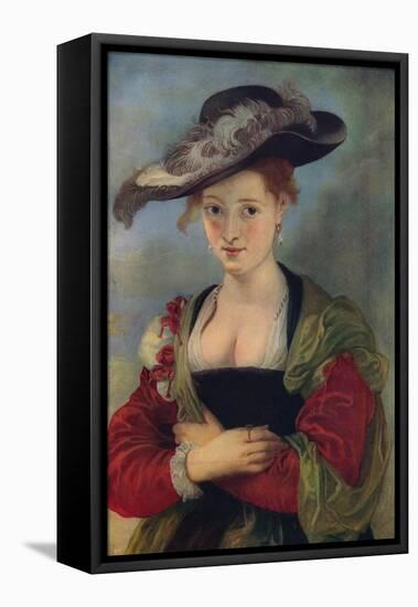 'Le Chapeau De Paille', c1622-1625, (c1915)-Peter Paul Rubens-Framed Premier Image Canvas