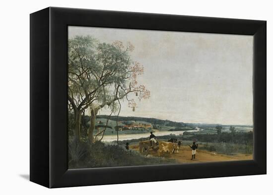 Le Char à boeufs, paysage brésilien-Frans Post-Framed Premier Image Canvas