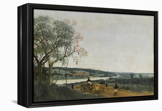 Le Char à boeufs, paysage brésilien-Frans Post-Framed Premier Image Canvas