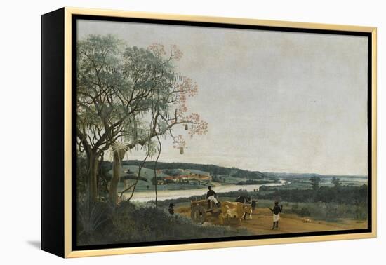 Le Char à boeufs, paysage brésilien-Frans Post-Framed Premier Image Canvas