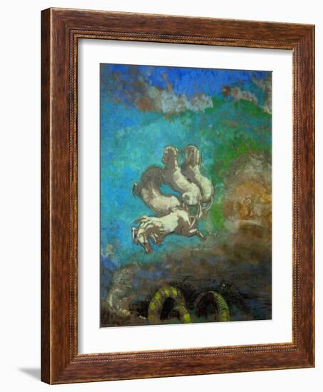 Le char d'Apollon-Apollo's chariot, 1905-1914 Gouache,91,5 x 77 cm R. F.36724.-Odilon Redon-Framed Giclee Print