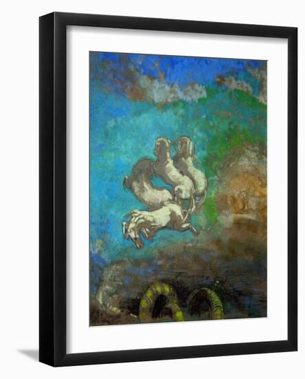 Le char d'Apollon-Apollo's chariot, 1905-1914 Gouache,91,5 x 77 cm R. F.36724.-Odilon Redon-Framed Giclee Print