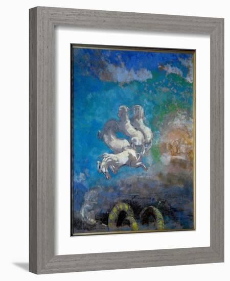 Le Chariot D'apollo Painting Au Pastel D'odilon Redon (1840-1916) 1905-1914 Dim. 0,91X0,77 M Paris,-Odilon Redon-Framed Giclee Print