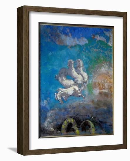 Le Chariot D'apollo Painting Au Pastel D'odilon Redon (1840-1916) 1905-1914 Dim. 0,91X0,77 M Paris,-Odilon Redon-Framed Giclee Print