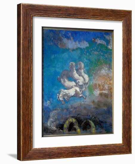 Le Chariot D'apollo Painting Au Pastel D'odilon Redon (1840-1916) 1905-1914 Dim. 0,91X0,77 M Paris,-Odilon Redon-Framed Giclee Print