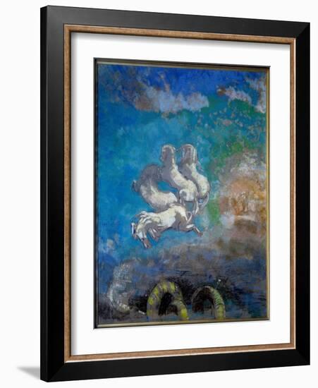 Le Chariot D'apollo Painting Au Pastel D'odilon Redon (1840-1916) 1905-1914 Dim. 0,91X0,77 M Paris,-Odilon Redon-Framed Giclee Print