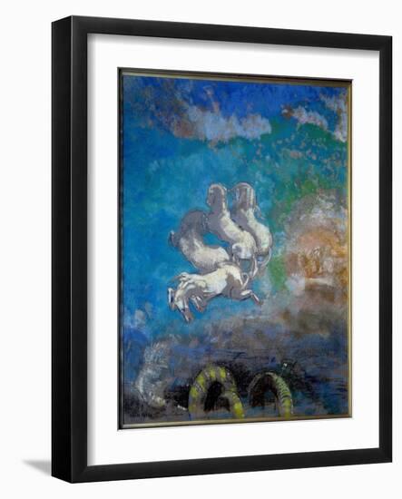 Le Chariot D'apollo Painting Au Pastel D'odilon Redon (1840-1916) 1905-1914 Dim. 0,91X0,77 M Paris,-Odilon Redon-Framed Giclee Print