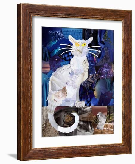 Le Chat Blanc-Artpoptart-Framed Giclee Print