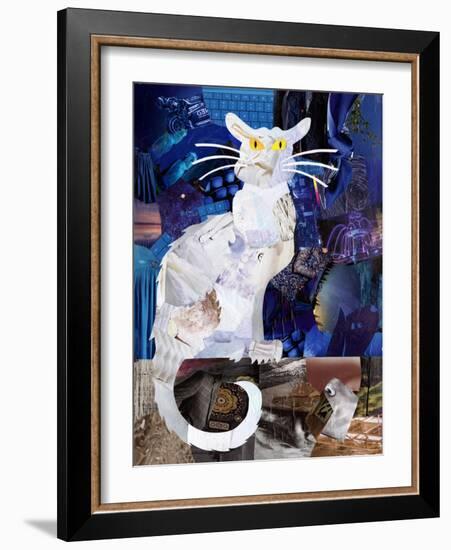 Le Chat Blanc-Artpoptart-Framed Giclee Print