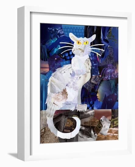 Le Chat Blanc-Artpoptart-Framed Giclee Print