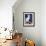 Le Chat Blanc-Artpoptart-Framed Giclee Print displayed on a wall